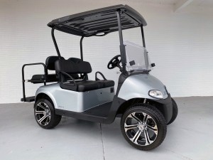 EZGO RXV Electric Golf Cart Silver 01